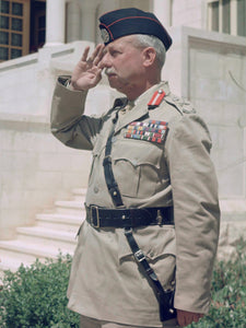 British Arab Legion Commander Sir John Bagot Glubb “Glubb Pasha” Dispatch Helmet & Insignia Archive