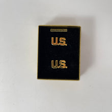 Load image into Gallery viewer, WWII-era US Army Officers US Collar Insignia, Pin-back, 10k