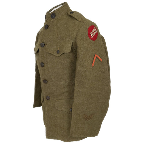 WWI US Army Uniform, Camp Pontanezen, SGT w/ Faint Name