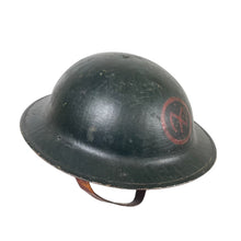 Load image into Gallery viewer, WWI U.S. 27th Division Helmet &amp; Gas Mask Grouping Named to Silver Star Recipient