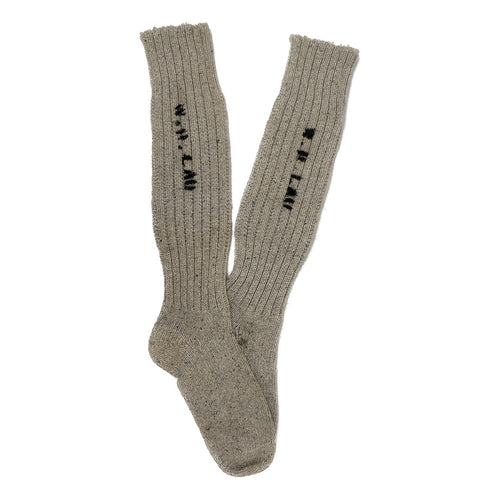 WWI US Navy Wool Winter Socks, Stenciled Name