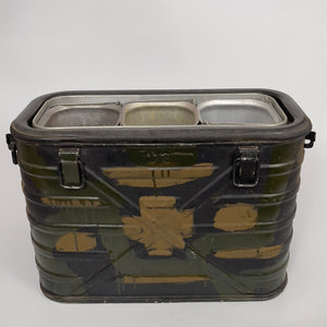 Vietnam War US Army Mermite Container with Field Applied Camouflage, 1967