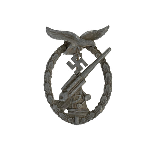 WWII German Luftwaffe Flak Badge, Unmarked