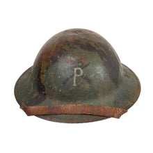 Load image into Gallery viewer, WWI U.S. 55th Pioneer Regiment Camouflage Painted Helmet