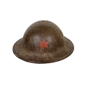WWI US British Made Helmet, 6th Div
