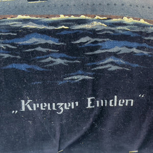 WWII Germany Patriotic Pillow, Kreuzer Emden