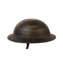Load image into Gallery viewer, WWI US Army M1917 Helmet, 79th Div Geometric Pattern Diary Helmet