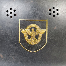 Load image into Gallery viewer, WWII German M34 DD Fireman’s Feuerwehr Helmet w/ Aluminum Comb