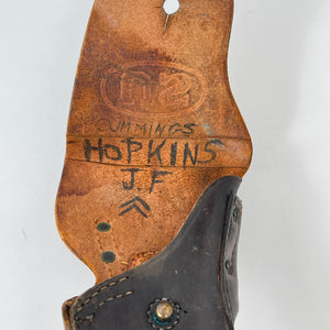 WWII US Army .45 Cal 1911 Holster, Boyt, 1942, Named