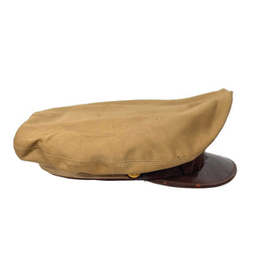 WWII US Army Officer’s Tan Crusher Style Visor