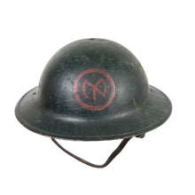 Load image into Gallery viewer, WWI U.S. 27th Division Helmet &amp; Gas Mask Grouping Named to Silver Star Recipient
