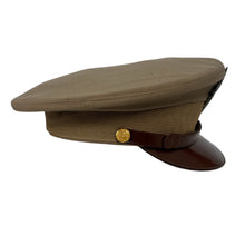 Load image into Gallery viewer, WWII US Army Officers Kaki Tan Dress Cap, Named Colonel Clealon V. Grafton