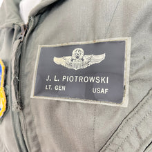 Load image into Gallery viewer, Cold War Era USAF Flight Suit, Lt Gen John L. Piotrowski, 9th Air Force