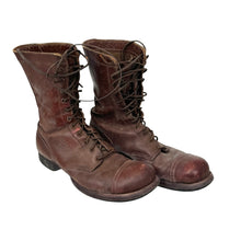 Load image into Gallery viewer, WWII US Army Paratrooper Boots Worn In Theater By Col (Later BG) Kenneth Zitzman