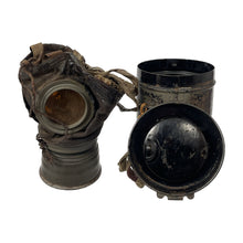 Load image into Gallery viewer, WWI German Army Leather Gas Mask w/ Carrier