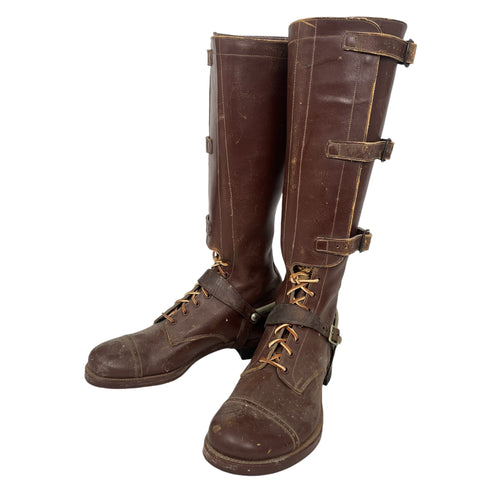 Post-WWII US Army Cavalry Three-Buckle Riding Boots