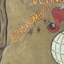 Load image into Gallery viewer, WWII USAAF B-4 Flight Bag, 528th Bomb Squadron, Named