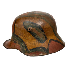 Load image into Gallery viewer, WWI German M17 Stahlhelm – Camouflage Helmet Shell (ET64)