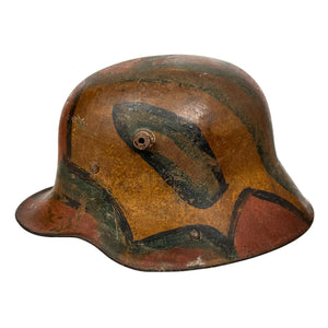 WWI German M17 Stahlhelm – Camouflage Helmet Shell (ET64)