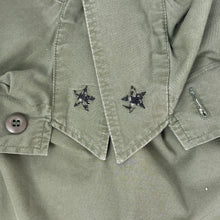 Load image into Gallery viewer, Vietnam War US Army Poplin OG-107 Coat, BG Caruthers, CG Div Art, 1st Inf Div, Silver Star