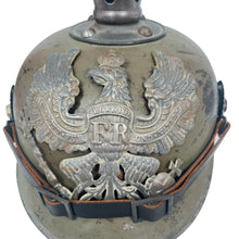 Load image into Gallery viewer, WWI Imperial German Army Prussian Enlisted Ersatz Stahlblech Steel Pickelhaube