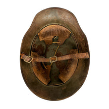 Load image into Gallery viewer, WWI German M17 Stahlhelm Helmet w/ Liner &amp; Chinstrap, “Bell” L64