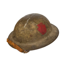 Load image into Gallery viewer, WWI US Army M1917 Helmet w/ Liner &amp; Chinstrap, 28th Div