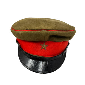 WWII Japanese Army Officer’s Visor Cap, Named