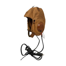 Load image into Gallery viewer, WWI US Army Aviation Leather Flight Helmet with Earpieces, by Western Electric