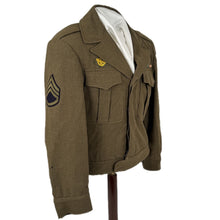 Load image into Gallery viewer, WWII US Army Ike Jacket, North African Theater, Staff Sergeant