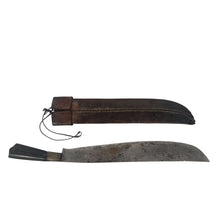 Load image into Gallery viewer, Spanish American War Philippines Bolo Knife w/ Horn Grip, Embossed Sheath