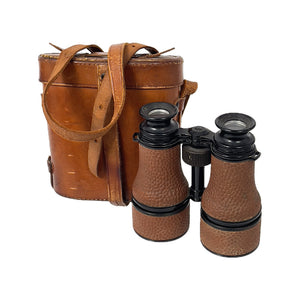 WWI Navy Night Glass Binoculars & Case