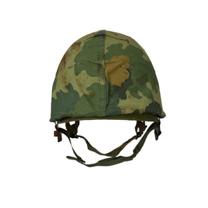 Vietnam War US Army M1 Helmet w/ Paratrooper M1C Liner