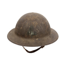 Load image into Gallery viewer, WWI US Army M1917 Helmet w/ Wilmer Holes, 91st Div