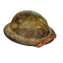 Load image into Gallery viewer, WWI US Army M1917 Helmet w/ Liner &amp; Chinstrap, 28th Div