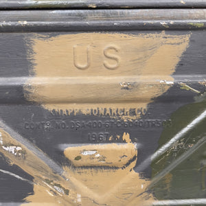 Vietnam War US Army Mermite Container with Field Applied Camouflage, 1967