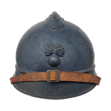 Load image into Gallery viewer, WWI French Army Private Purchase Adrian Infantry Helmet with Liner and Chinstrap