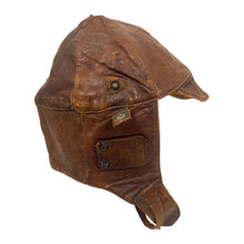 Load image into Gallery viewer, WWI US Army Air Service, Training Detachment Leather Flight Helmet