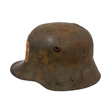 Load image into Gallery viewer, WWI Germany Battle-Damaged Mail Home M17 Stahlhelm with Liner, Named