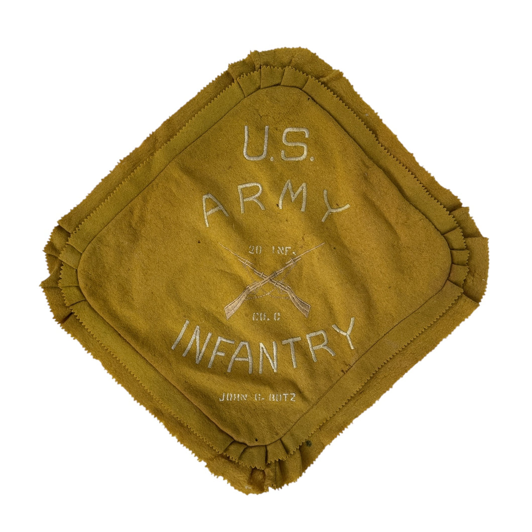 WWI US Army Pillow Case - Named w/ Unit