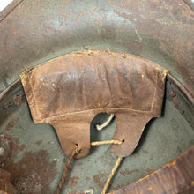 Load image into Gallery viewer, WWI German M17 Stahlhelm Helmet w/ Liner &amp; Chinstrap, “Bell” L64