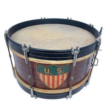 Load image into Gallery viewer, WWI US Army Snare Drum with Drumsticks