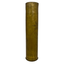 Load image into Gallery viewer, WWI Allied Trench Art, 75mm Artillery Casing