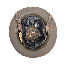 Load image into Gallery viewer, WWI US Army M1917 Helmet w/ Liner &amp; Chinstrap, 27th Div