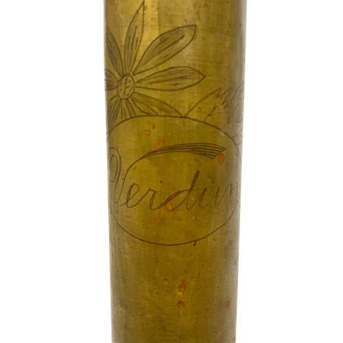 WWI Allied Trench Art, 75mm Artillery Casing