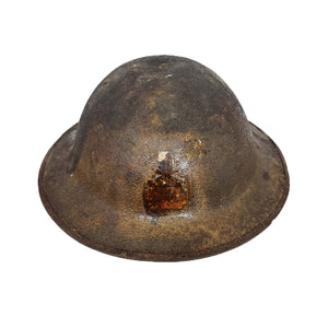 WWI US Army M1917 Helmet Shell, 103rd FA, 26th Div