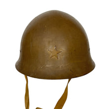 Load image into Gallery viewer, WWII Japanese Army Type 90 Helmet w/ Liner &amp; Chistrap, Excellent Condition