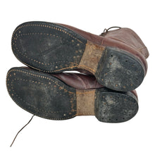 Load image into Gallery viewer, WWII US Army Paratrooper Boots Worn In Theater By Col (Later BG) Kenneth Zitzman