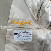 Load image into Gallery viewer, Post WWII-Korean War US Navy Japanese Made CPO Tan Reefer Jacket, Named