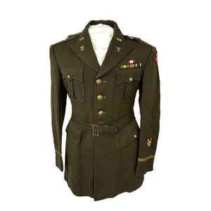 WWII US Army Officers Wool Uniform, Maj Gen Frank Scowden